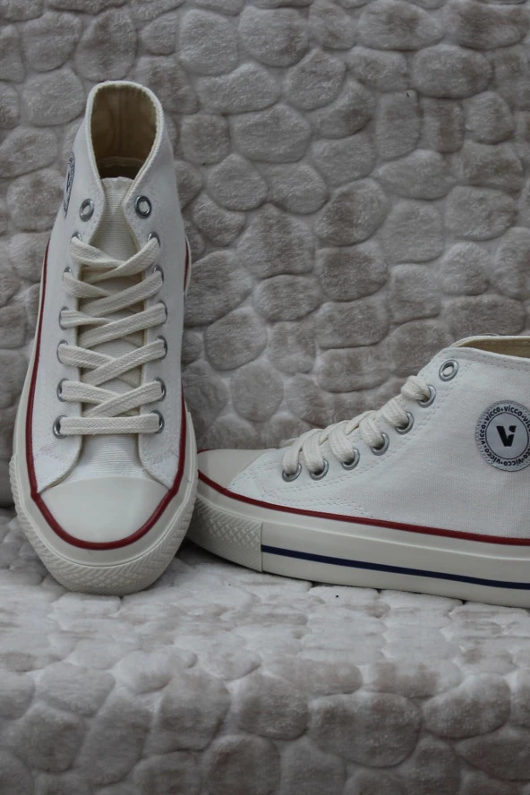 Vicco 925.G24Y.219 Star Beyaz Bilekli Keten Çocuk Ayakkabı - Resim 5