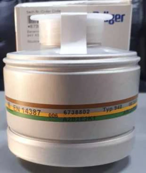 Drager X-plore RD40 6738802 A2B2E2K1 Gaz Filtresi (10 ADET) (SK:2027) - Resim 2
