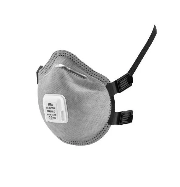 DX-367V-AC (AKTİF KARBONLU)  FFP3 NR D Ventilli Maske 25 ADET
