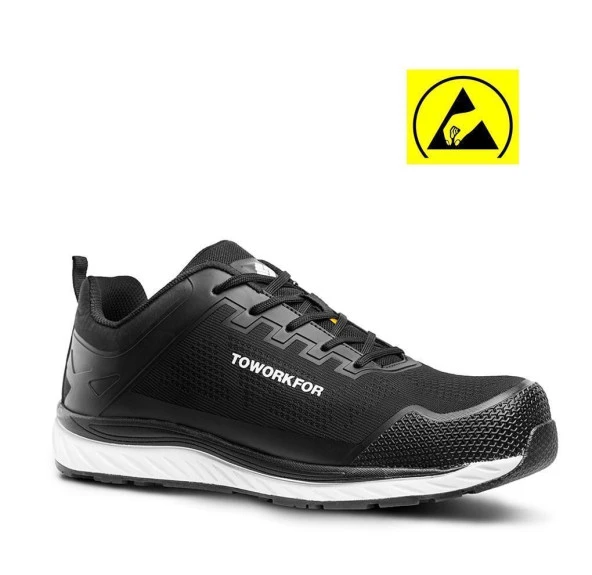 Toworkfor Super Set Black S1P | SRC | ESD İş Ayakkabısı NO:41 ürün görseli 1