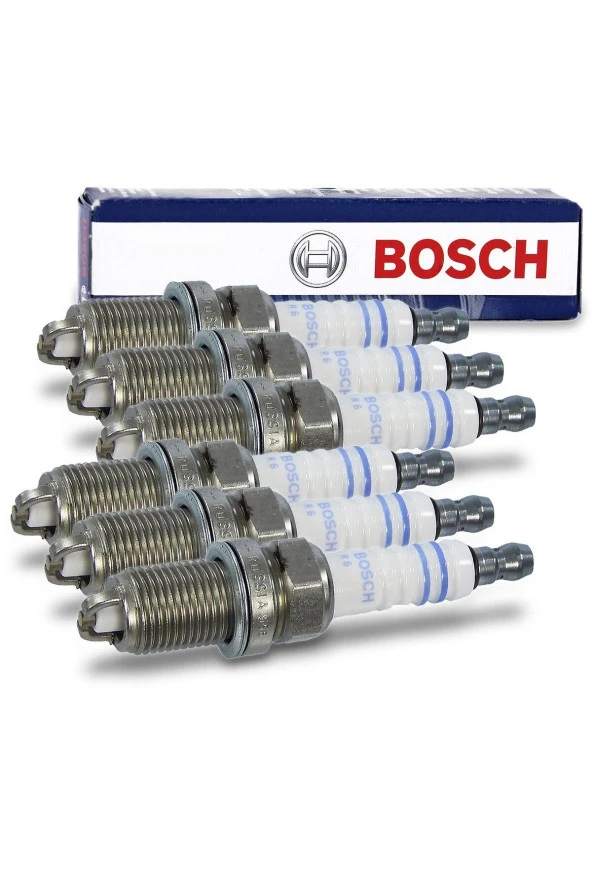 Bosch Bmw E30 Tüm Motorlar Buji Takımı Çift Tırnaklı 6 Adet Buji