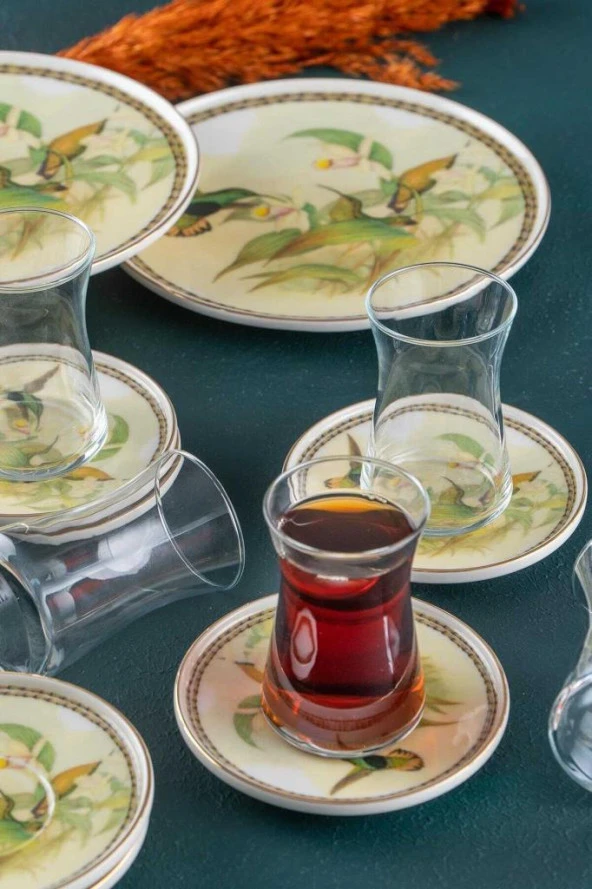 Acar Orina 18 Parça Porselen Pasta-İkram Seti XTL-05581 - 4