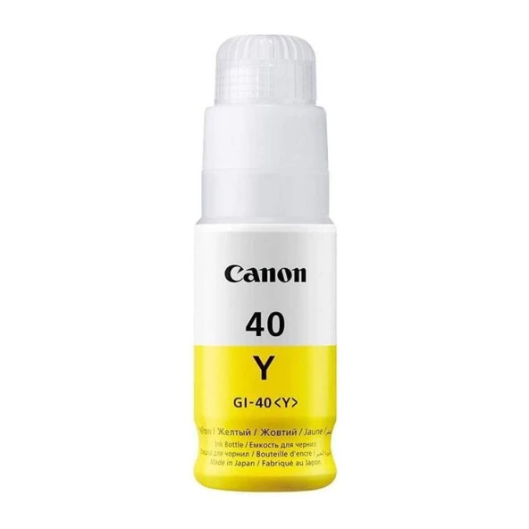 Canon GI-40Y Mürekkep Orj. - G5040, G6040 Yellow (70ml)
