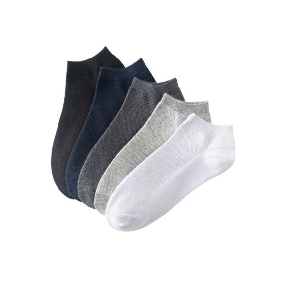 Erkek Pamuklu Extra Konforlu ve Yumuşak File Vedili Çorap Seti 5 Çift Kutulu - 6