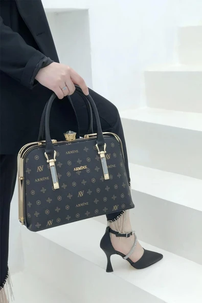 Armine 339 Kadın Baskılı El & Omuz Çantası - Resim 5