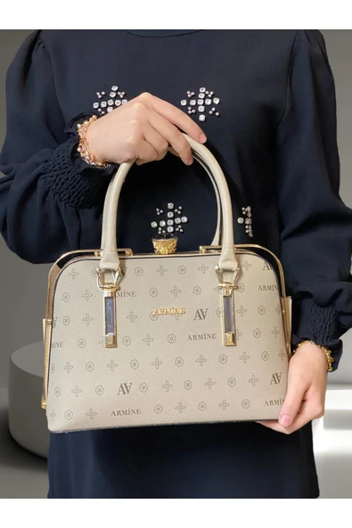 Armine 339 Kadın Baskılı El & Omuz Çantası ürün görseli 1