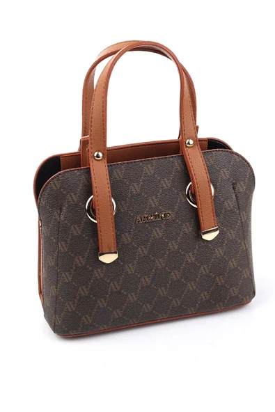 Armine 364 Nokta Baskılı Kadın El & Omuz Çantası - Resim 5