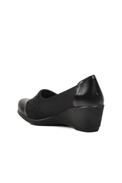 Norfix 3647 Strech 5,5 cm Dolgu Topuklu Kadın Ayakkabı - Resim 4