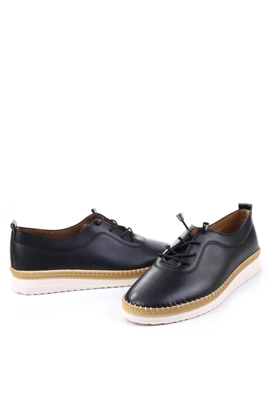 Norfix 3642 Lastik Bağcıklı Ortopedik Günlük Kadın Ayakkabı - Resim 3