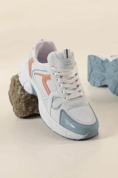 Lambırlent 7450 Rahat Anatomik Yüksek Taban Kadın Spor Ayakkabı - Resim 11