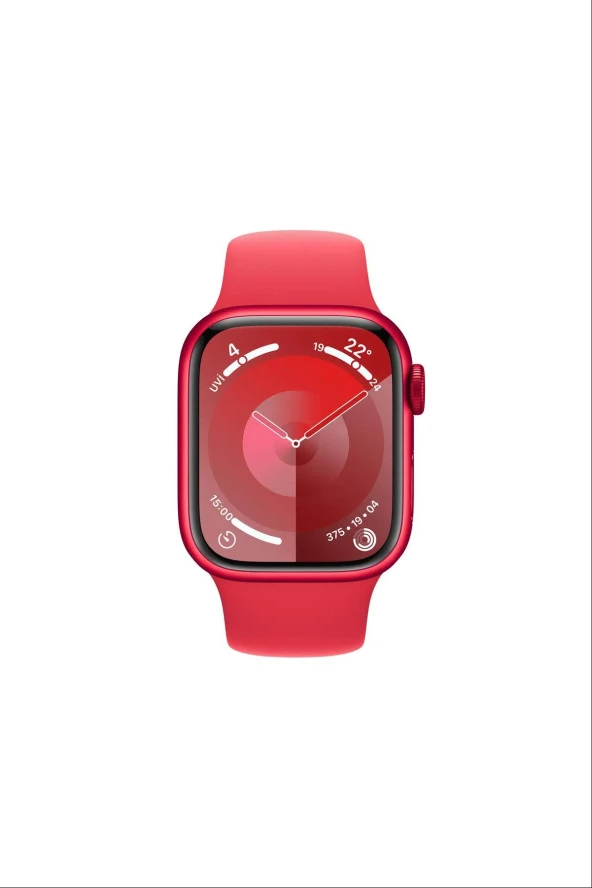 Apple Watch Series 9 GPS 41mm (PRODUCT)RED Alüminyum Kasa ve (PRODUCT)RED Spor Kordon - S/M