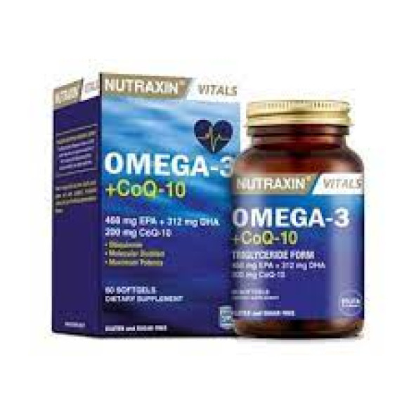 Nutraxin Omega-3 +CoQ-10 60 Kapsül