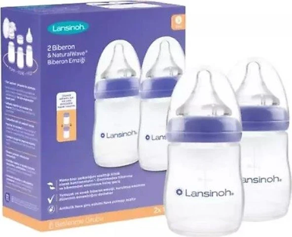 LANSINOH BIBERON SET 2 LI 160 - 2