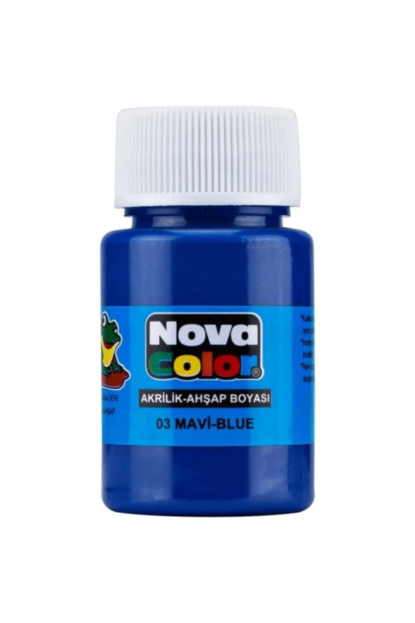 N.COLOR AKRİLİK BOYA ŞİŞE 30 CC MAVİ NC-171