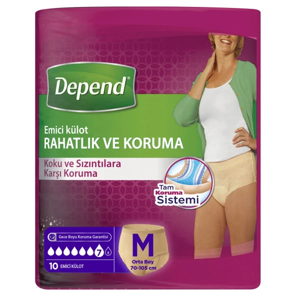 Depend Emici Külot Kadın M Beden 10x4 40 Adet