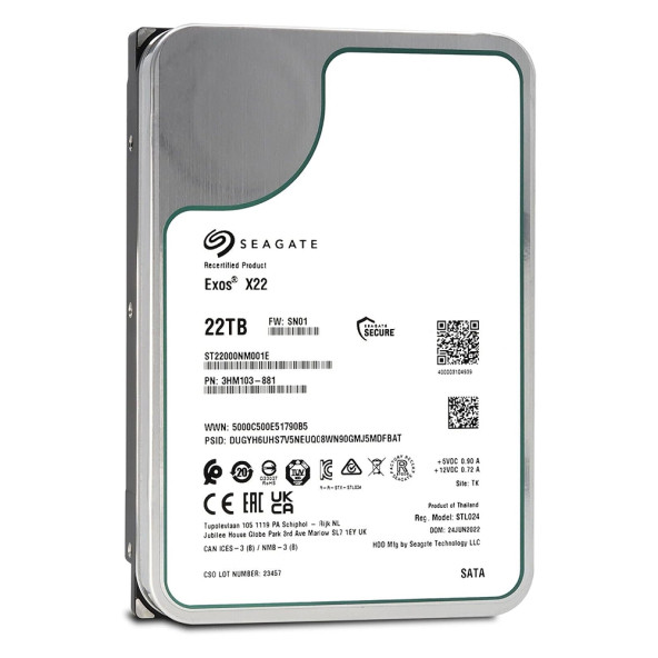 Seagate EXOS ST22000NM001E 3.5'' 22TB 512MB 7200RPM NAS HDD Sabit Disk - 3