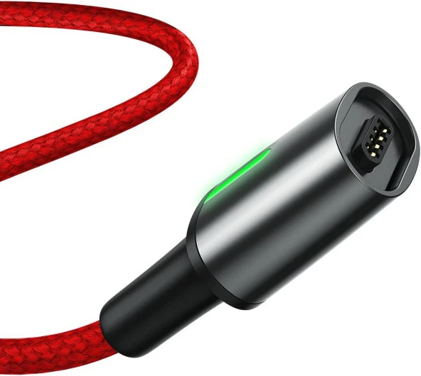 Baseus Zinc Magnetic Şarj Data Kablosu Type-C Başlık 3A 1Metre - Resim 2