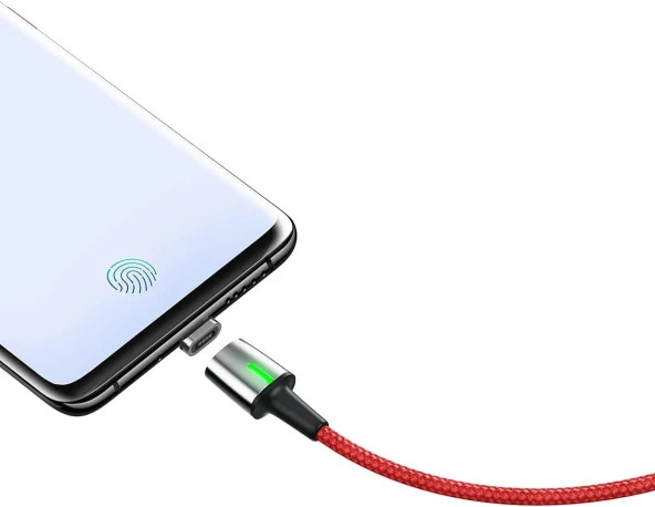 Baseus Zinc Magnetic Şarj Data Kablosu Type-C Başlık 3A 1Metre - Resim 4