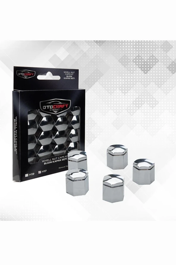 Chery Tiggo Uyumlu Bijon Kapağı 17 Mm Krom Renk 20 Adet