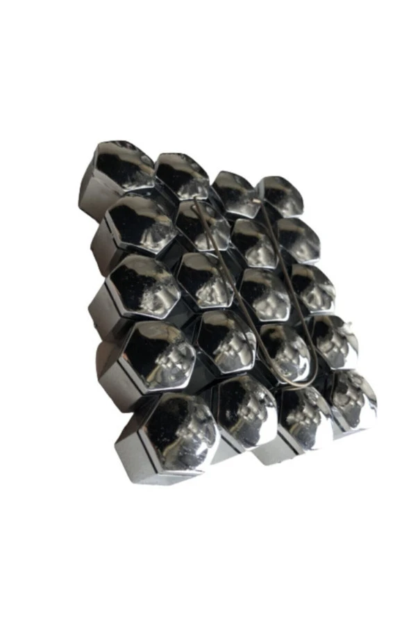 Daihatsu Copen Uyumlu Bijon Kapağı 17 Mm Krom Renk 20 Adet - Resim 3