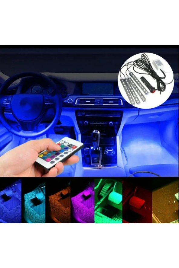 Kia Clarus Ayak Altı Led 12 Ledli Lamba Sese Duyarlı Led Ve Müziğe Duyarlı Led