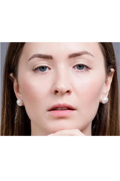 Kültür İncisi Çivili Küpe - 11 mm. İnci küpe 226 - 3