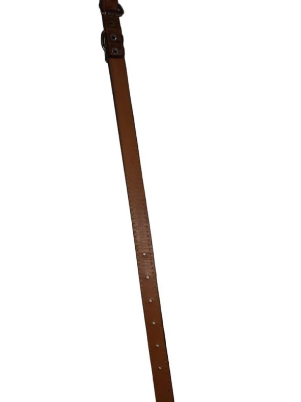 Lovely Hakiki Deri Ayarlanır Köpek Boyun Tasma Kahve 2-50 Cm 15-25 Kg Köpeklere Uygun