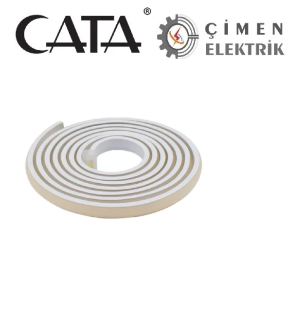 25 METRE CATA CT 4561 Neon Yapışkanlı Cob Led Amber Işık 220V