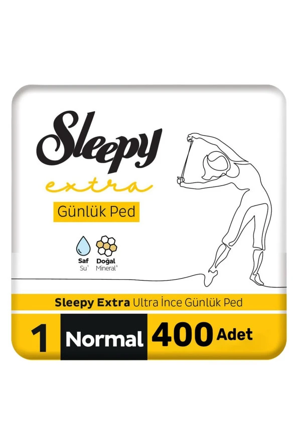 Sleepy Extra Ultra Ince Günlük Ped Normal 10x40=400 Adet Ped