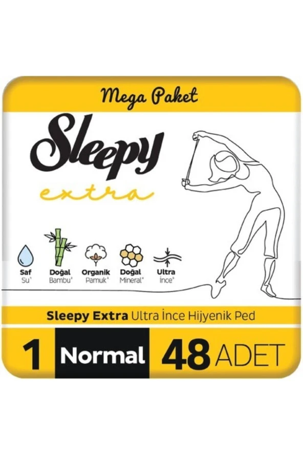 Sleepy Extra Ultra Ince Hıjyenık Ped No:1 Normal 48 Lı