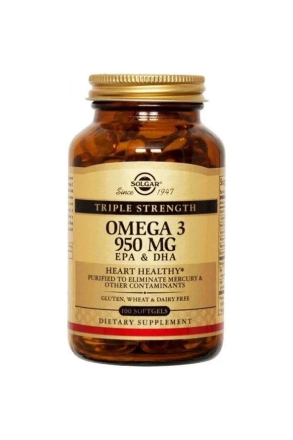 Solgar Omega-3 950 mg 100 Kapsül ürün görseli