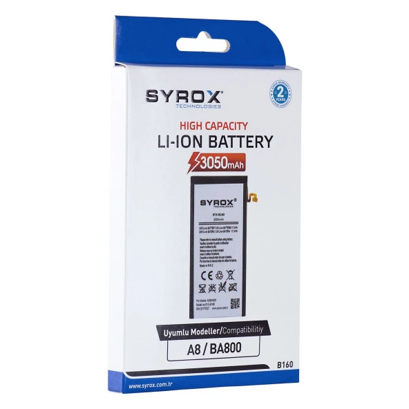 Syrox Samsung A8 / BA800 Batarya B160