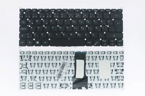 Acer ile Uyumlu Aspire 5 A514-53 uyumlu Laptop Klavye Siyah