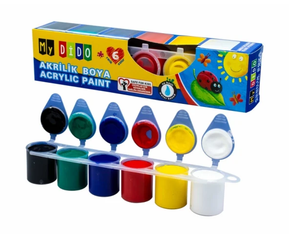 SÜDOR MY11 MYDİDO AKRİLİK BOYA 6 RENKx22ml ürün görseli 1