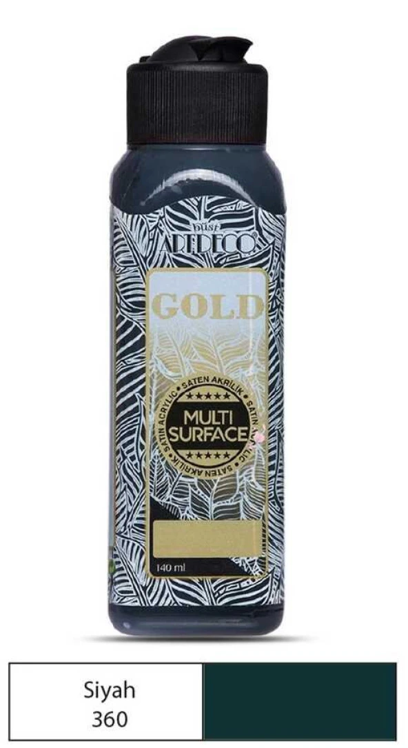 Artdeco Akrilik Boya Gold 140 ml Siyah