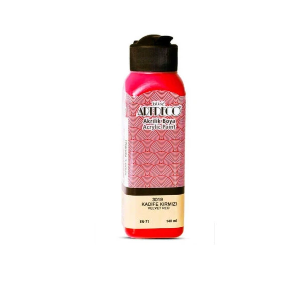 Artdeco Akrilik Boya 140 ml Kadife Kırmızı