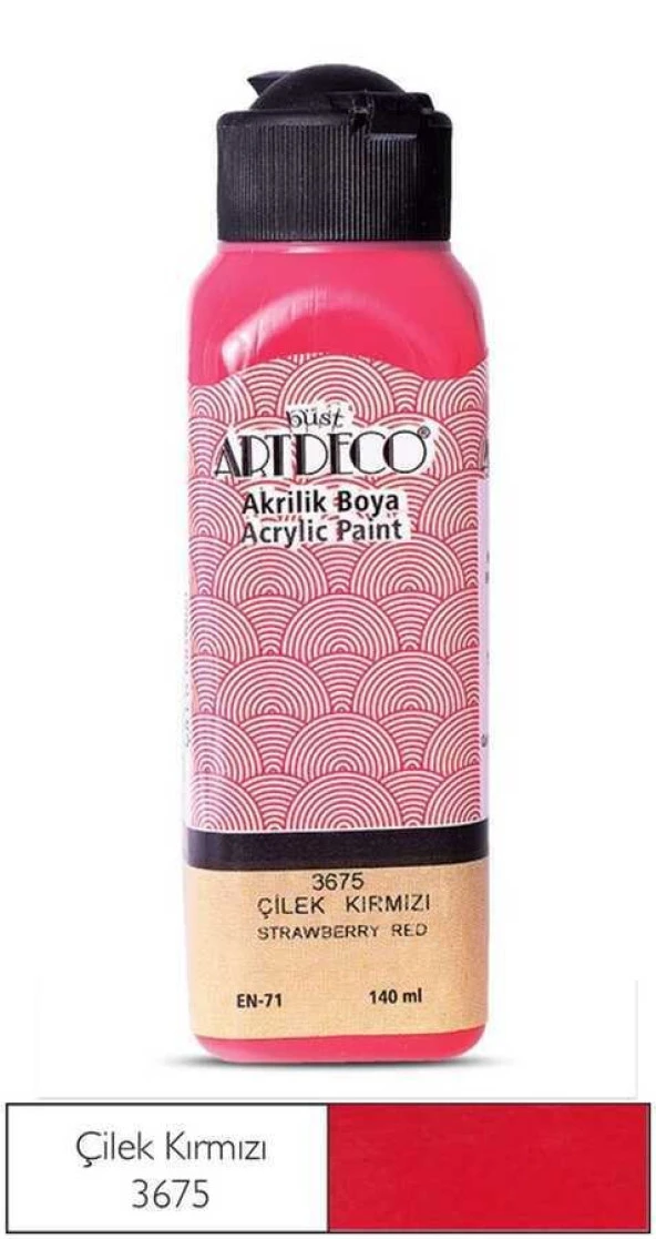 Artdeco Akrilik Boya 140 ml Çilek Kırmızısı