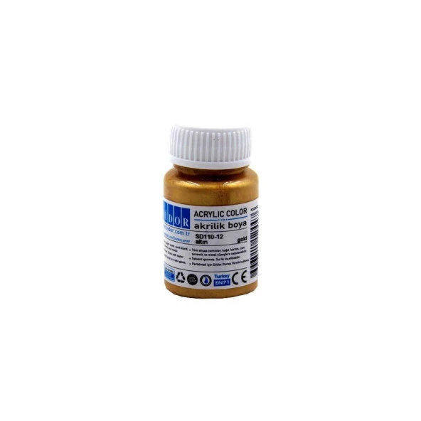 Südor Akrilik Boya 40 ml Metalik Altın
