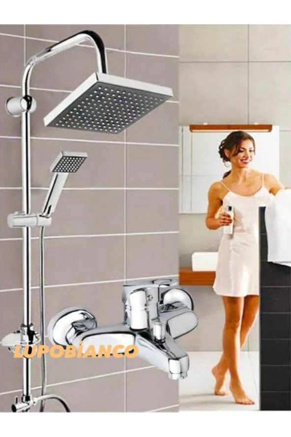 Moonshop 3'Lü Duş Seti Duş Robotu Banyo Bataryası Lavabo Bataryası - 2