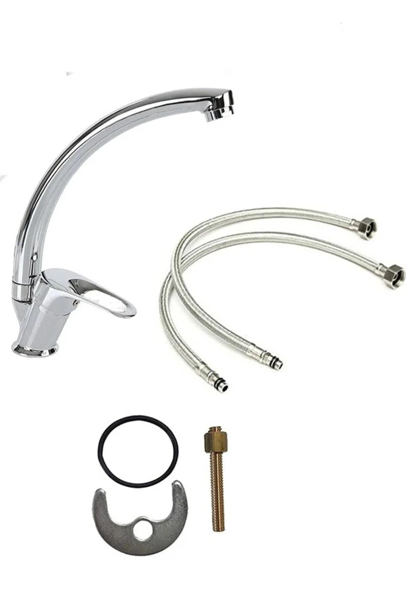 Moonshop 6'Lı Duş Seti Duş Robotu Banyo Bataryası Lavabo Bataryası Havluluk Peçetelik Musluk - 4