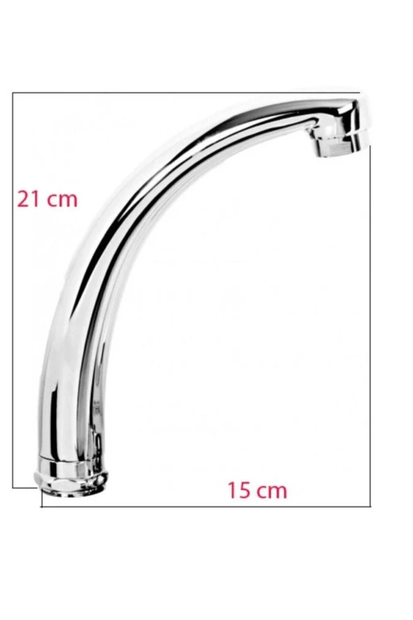 Moonshop Kuğu Mix Lavabo Batarya Borusu (Yedek Boru Standart)-Bs