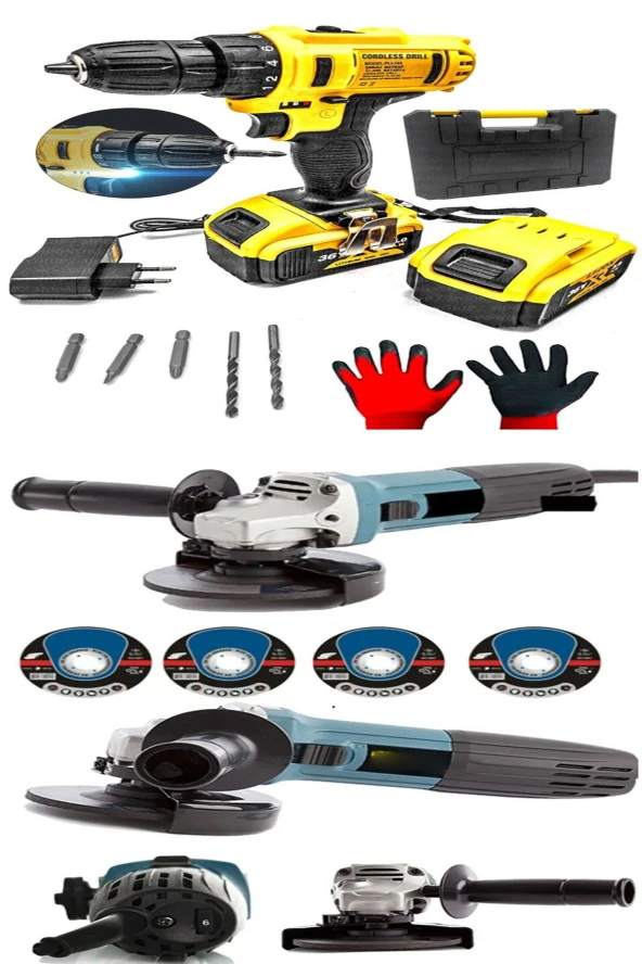 Moonshop Pro Full Set Full Setli Matkap Ve Bakır Sargılı Taşlama Spral Ve Hediyeleri.
