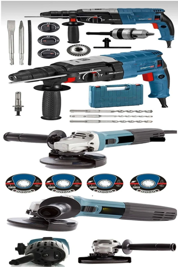Moonshop Pro Full Set Hilti Kırıcı Delici Ve Bakır Sargılı Taşlama Spral Ve Hediyeleri.