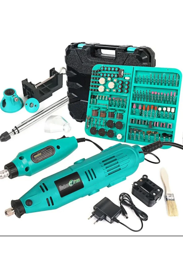 Moonshop Japan 1000 Wf Çok Amaçlı Devir Ayarli 355 Parça Hobi Gravür Seti Oyma Seti El Motoru Usta Set ürün görseli