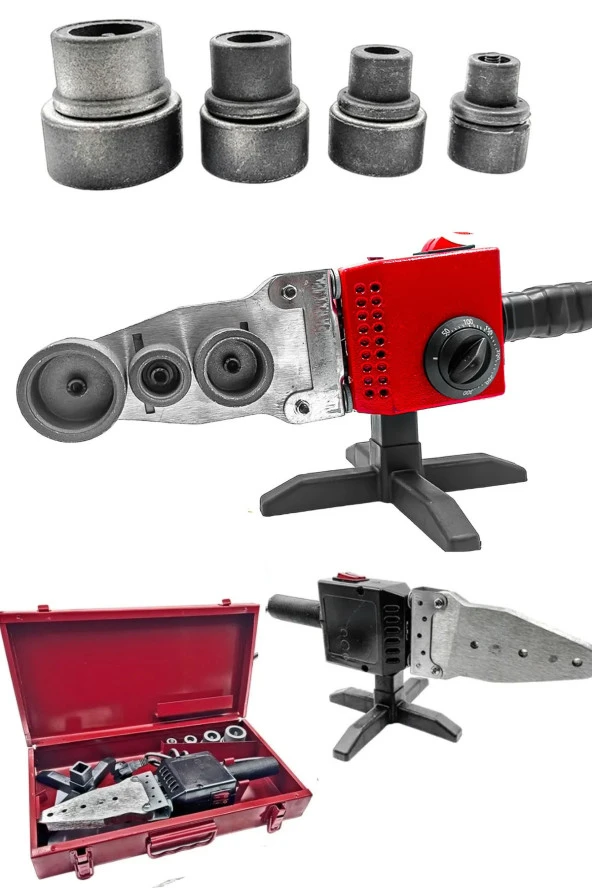 Moonshop Profesyonel Çift Residanslı 1900 Watt Isı Ayarlı Pprc Büyük Plastik Boru Kaynak Makinesi