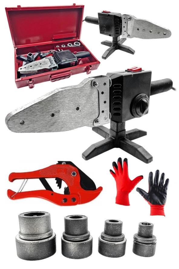 Moonshop Pro Seri Çift Residanslı Isı Ayarlı Pprc Plastik Boru Kaynak Makinesi Çantalı Boru Anahtarlı Makaslı - 2