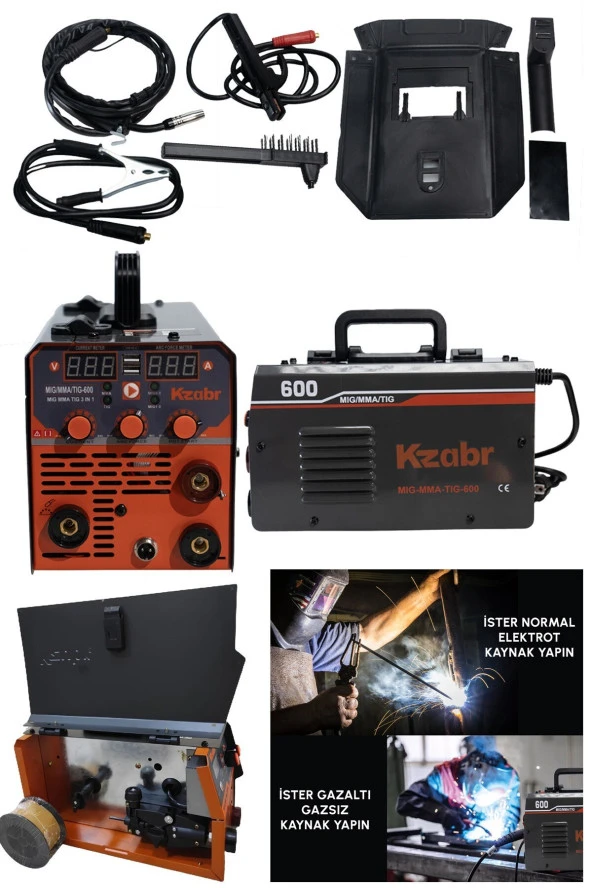 Moonshop Pro Alman Seri Kzubr Gazsız Gazaltı Kaynak Makinesi Elektrot Yakma Özelliğine Sahip - 4