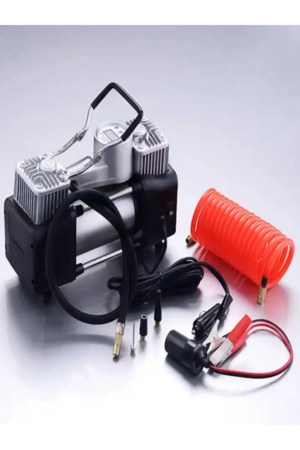 Moonshop Pro Seri Çelik Gövde Çift Pistonlu 12 V 150 Psi Dakikada 85 Lt Araç Araba Lastik Bot Şişirme - 2