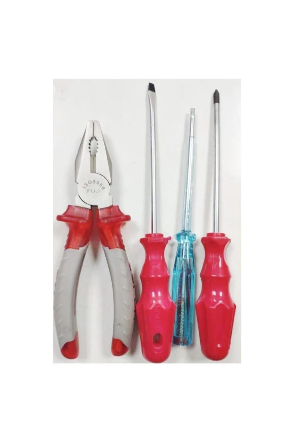 Moonshop Pense Kontrol Kalemi Düz + Yıldız Tornavida 4'Lü Set