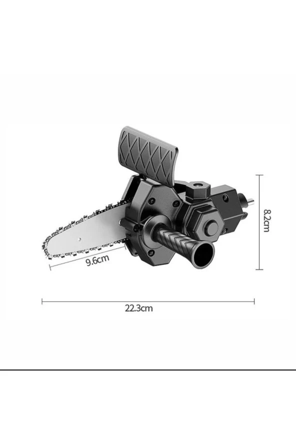 Moonshop Zincirli Testere Dönüştürücü Şarjlı Elektrikli Matkap Için Taşınabilir Ahşap Testere Adaptörü.